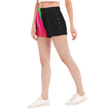 Women's Short Pants With Side Button Closure