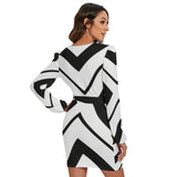 EFFORTLESSLY CHIC: MICROFIBER LONG SLEEVE DRESS FOR FLAWLESS STYLE