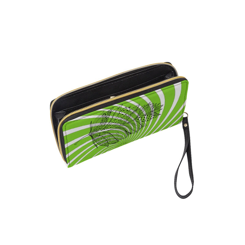 Long Wallet With Black Hand Strap
